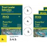 Bas de ligne RIO Powerflex assortis 9 ' (2,70 m) (pack de 3)