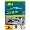 Bas de ligne RIO Brochet Pike/Musky 7'5 (2,30 m) avec agrafe