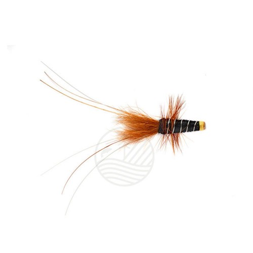 Mouche Saumon FULLING MILL Tube Fly Black Francis (tube cuivre)