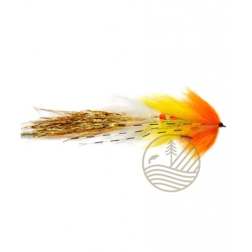 Mouche Brochet Articulé Whistler Yellow / Orange
