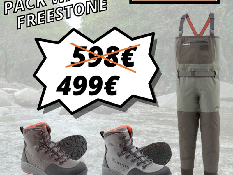 Offre Pack Waders + Chaussures Freestone SIMMS